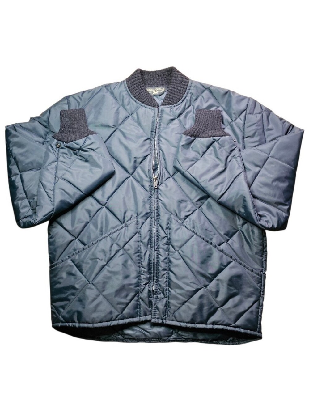 Golden Fleece Diamond Quilted Jacket Liner Black Size 40 Made In USA